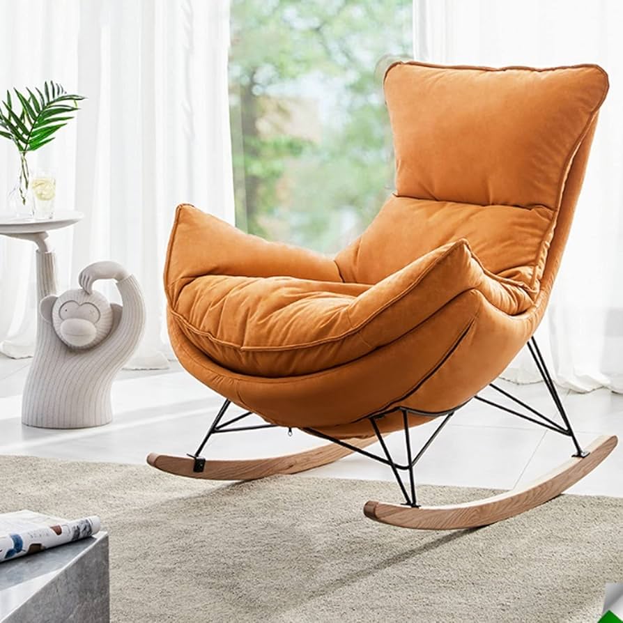 Amazon.co.jp: 大きいロッキングチェア リラックスチェア 北欧