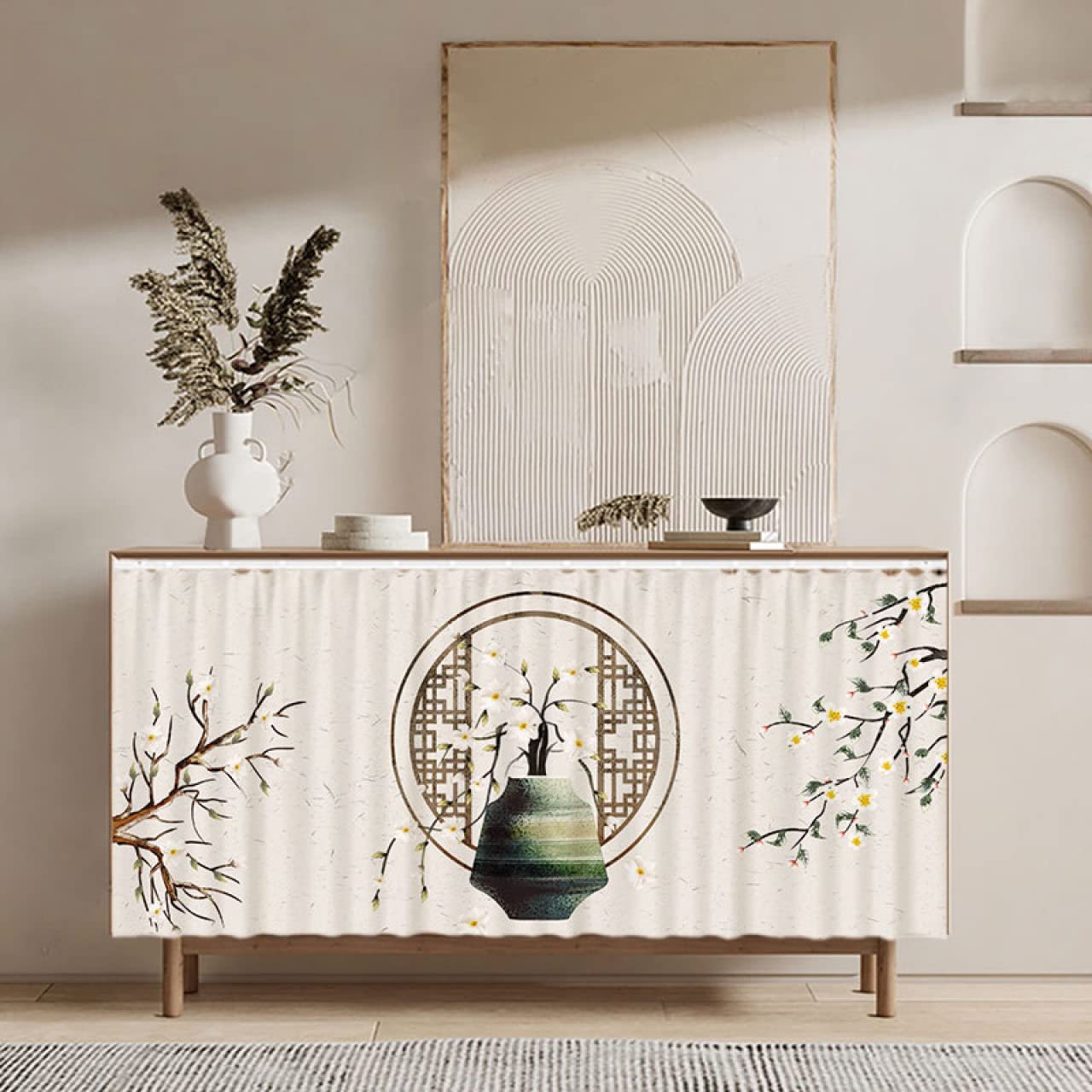 Amazon｜[dhiuebc] カラーボックス 目隠し 60*70cm カーテン 棚 ラック