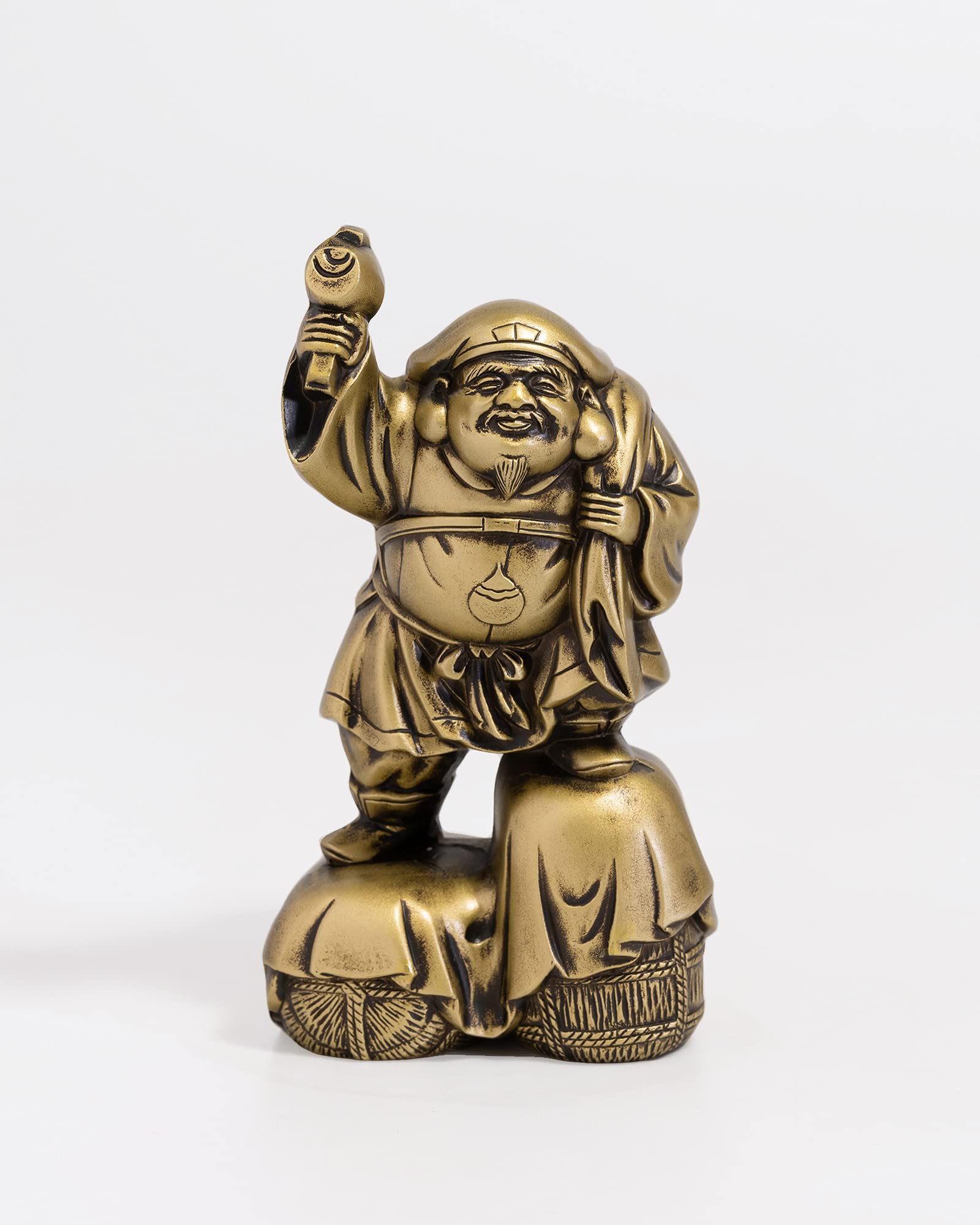 Amazon.co.jp: 開運七福神 大黒天 シルキーゴールド 仏師：牧田秀雲