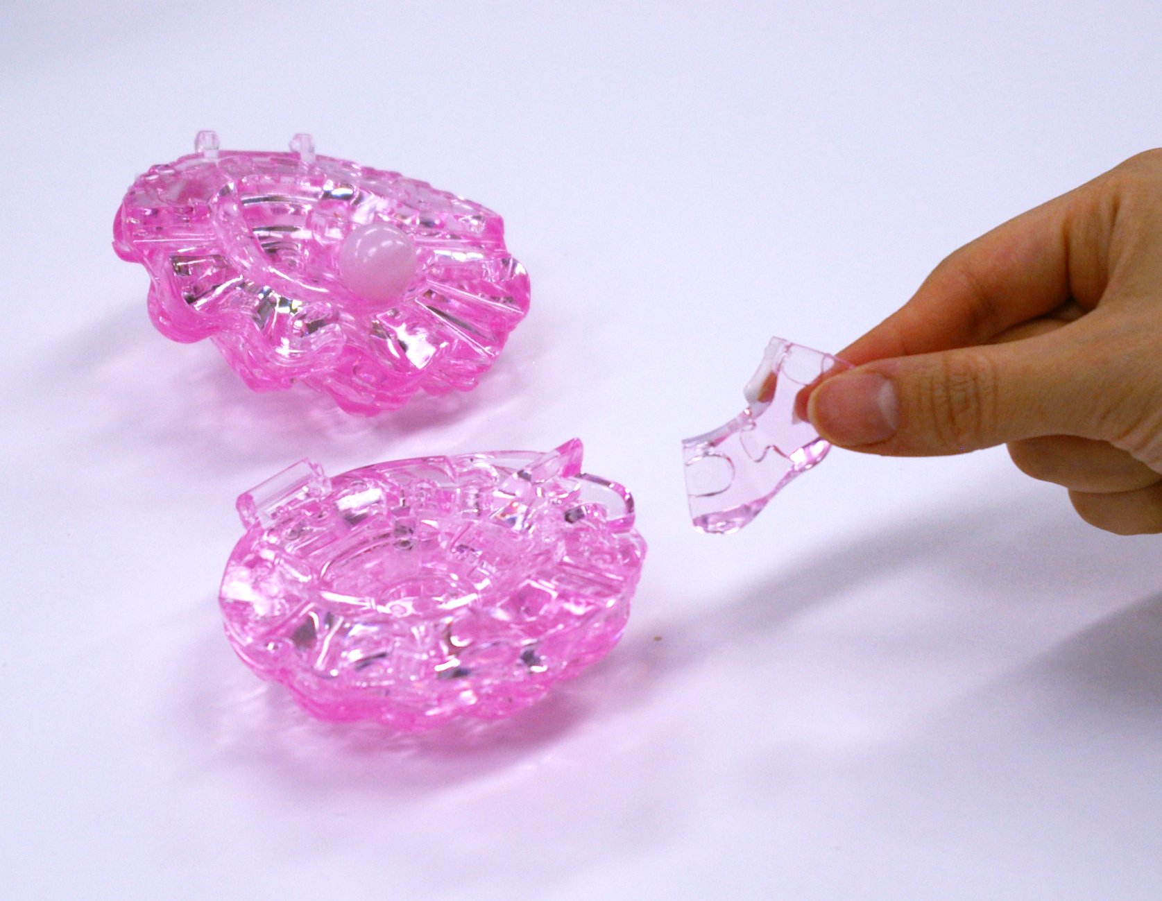 Amazon | クリスタルパズル 47ピース パールシェル ピンク 50139