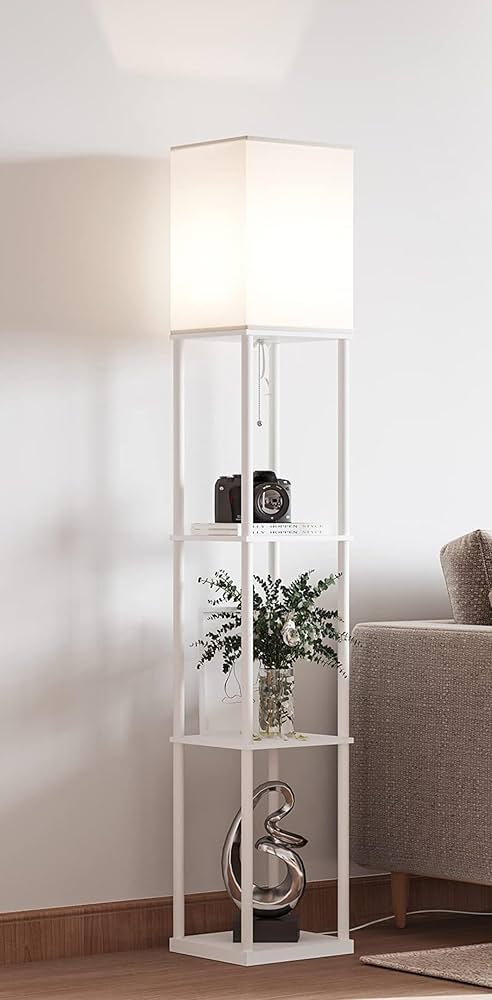 Amazon.co.jp : Figoday フロアライト LED フロアランプ ラック付き