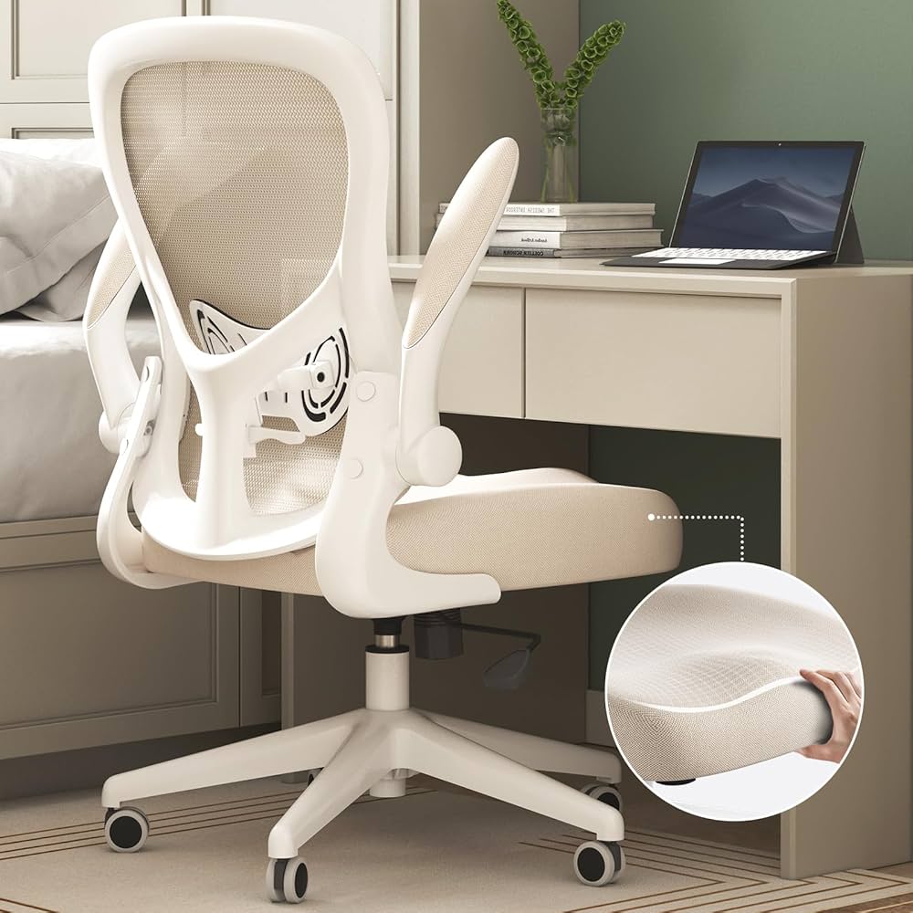 Amazon | Hbada オフィスチェア デスクチェア パソコン 跳ね上げ式