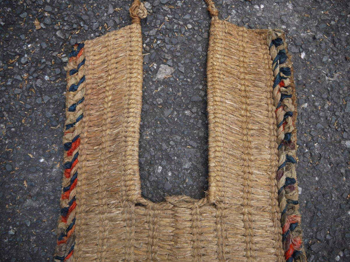 Amazon.co.jp: 【HD31129】藁細工ばんどりバンドリ背当て古道具古民具