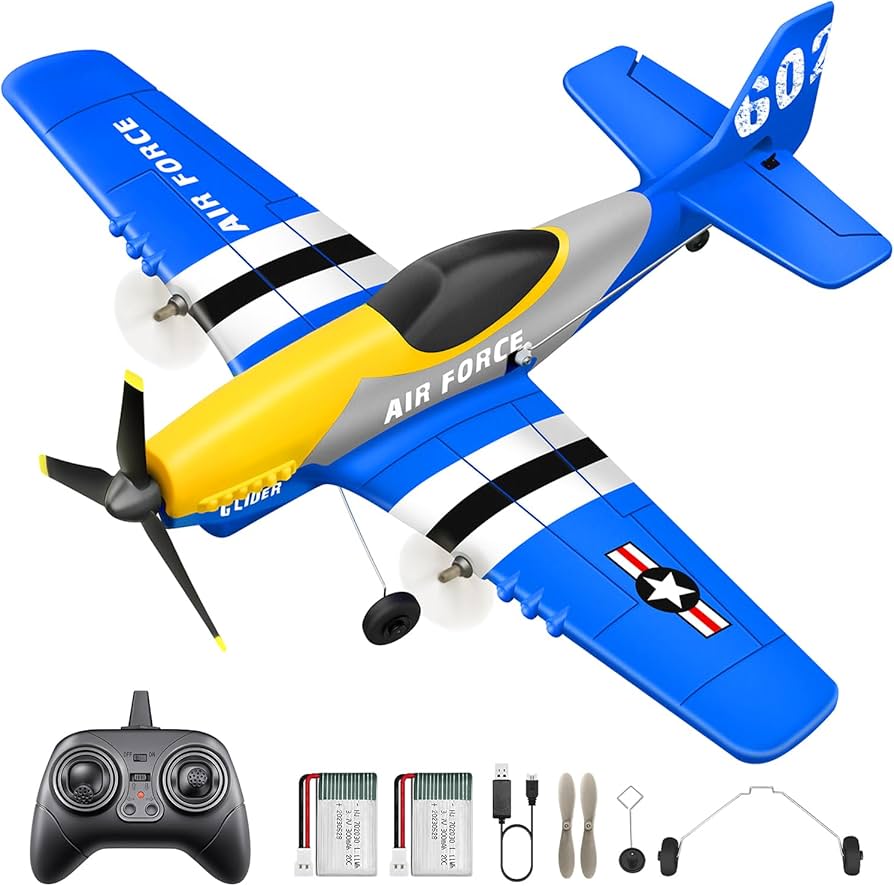 Amazon | HAWK'S WORK 3チャンネルRC飛行機 P-51D Mustang、 リモート