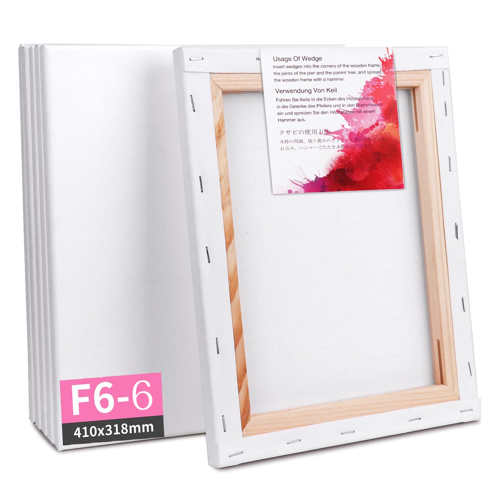 Amazon.co.jp: JIPON キャンバス 張りキャンバス F6 キャンバスボード