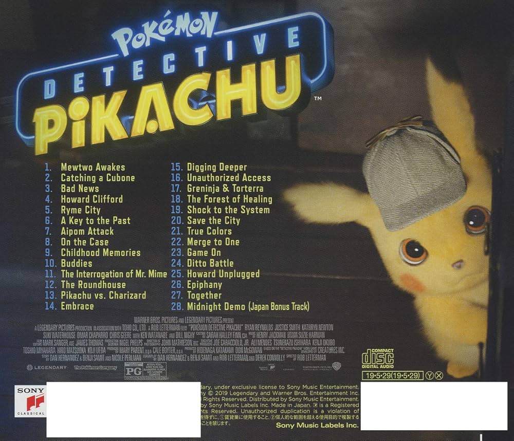 Amazon.co.jp: 「名探偵ピカチュウ」オリジナル・サウンドトラック