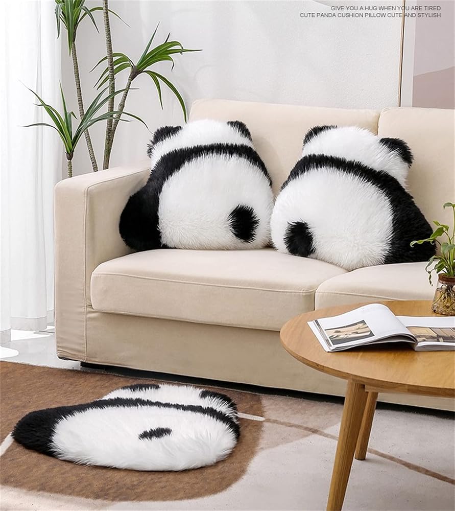 Amazon.co.jp: [WSLCN] 座布団 パンダ クッション ソファー 地マット