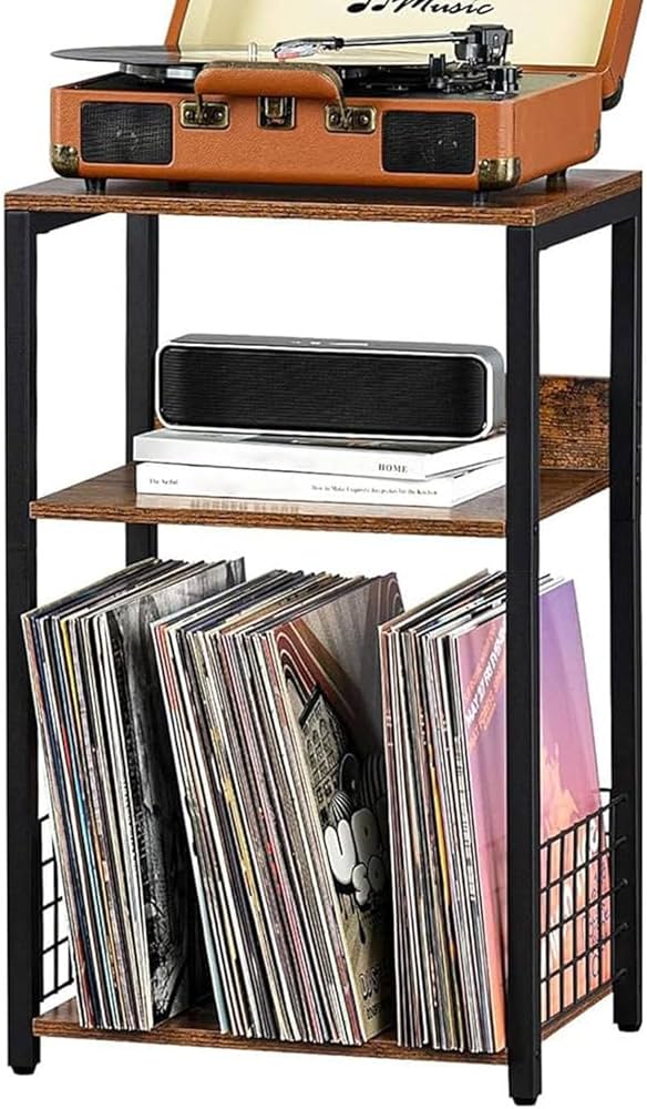 Amazon.co.jp: LEMMAN レコードプレーヤースタンド レコードプレーヤー