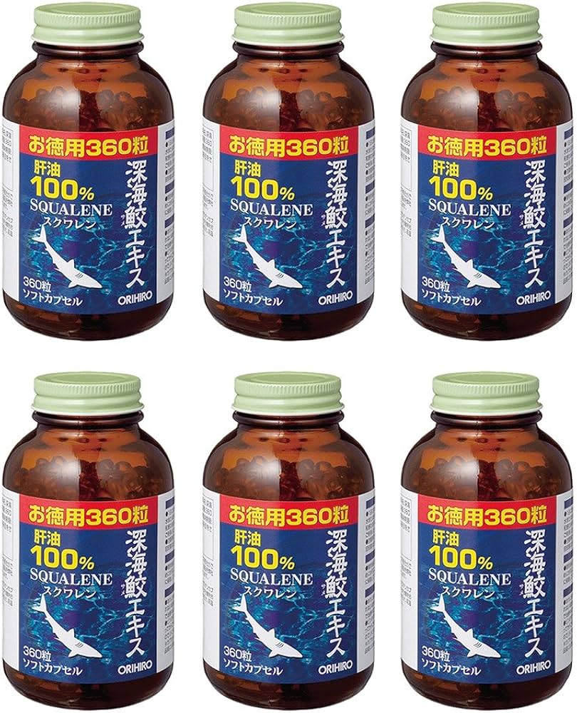 Amazon | オリヒロ 深海鮫エキス カプセル徳用 360粒 ［6点セット