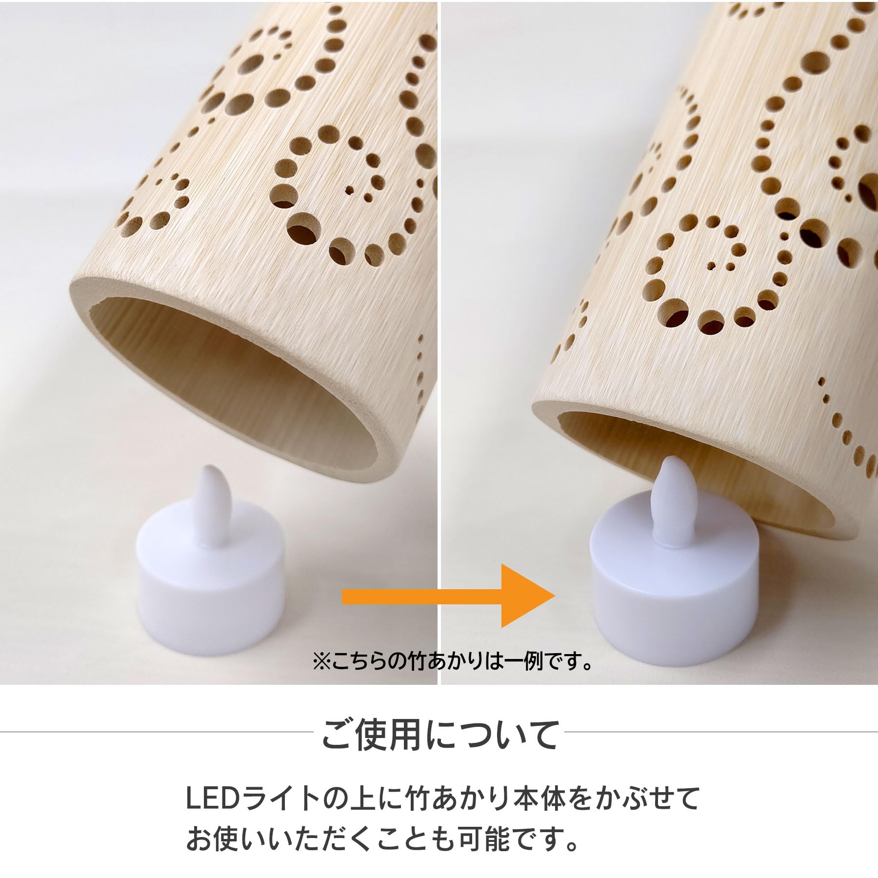 Amazon | GreeNexus 竹あかり (風) 竹灯籠 和風テーブルランプ LED