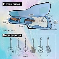 Amazon.co.jp: GHOSTFIRE カラフル ギターケース 超厚 耐衝撃 収納