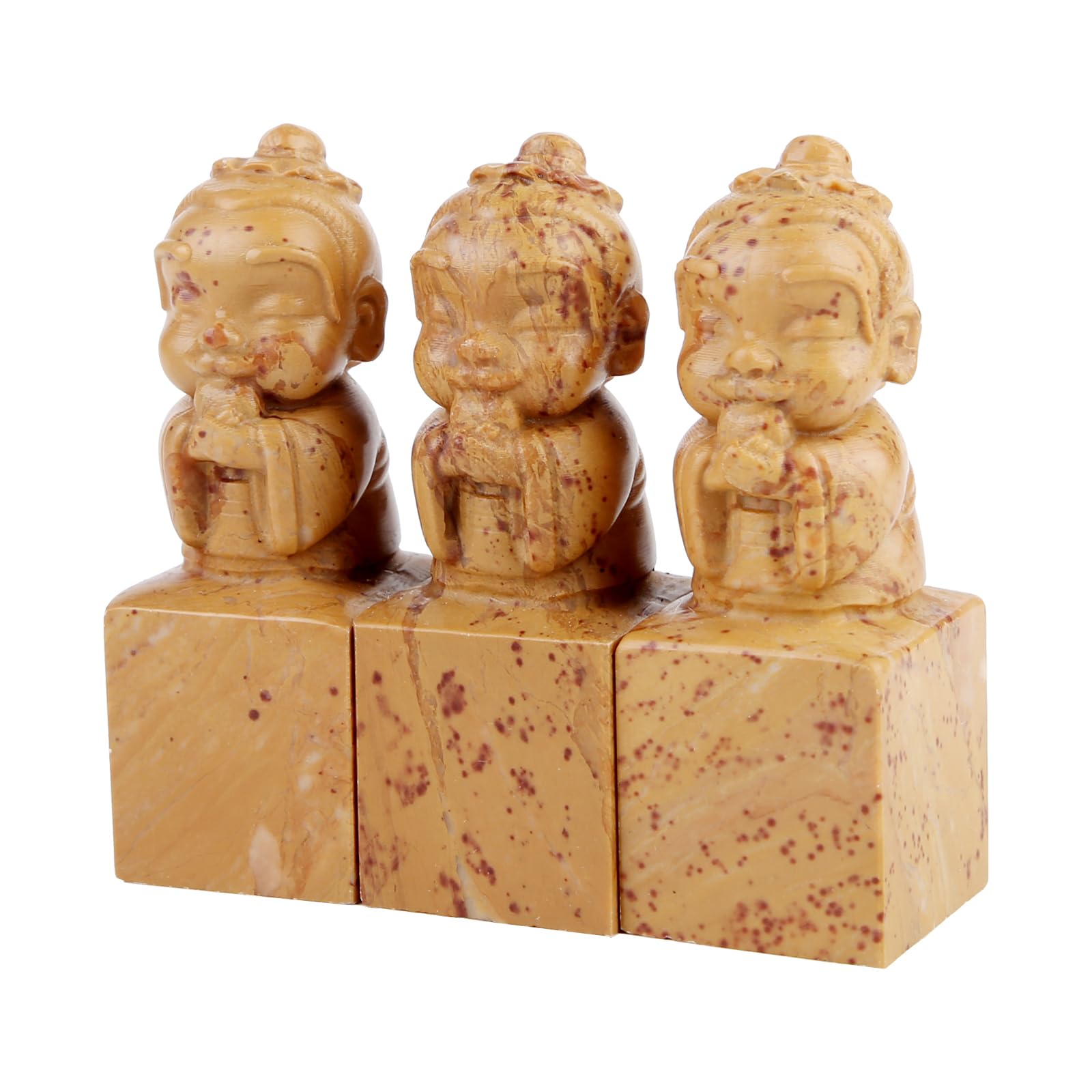 Amazon.co.jp: 【MLMK】篆刻 印材 寿山石 たかやまき 孔子像 孔聖人 至