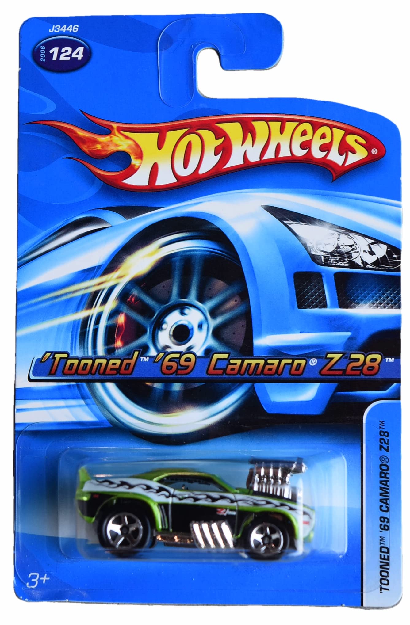 Amazon.com: Hot Wheels 'tooned '69 Camaro Z28 - Camaro - green