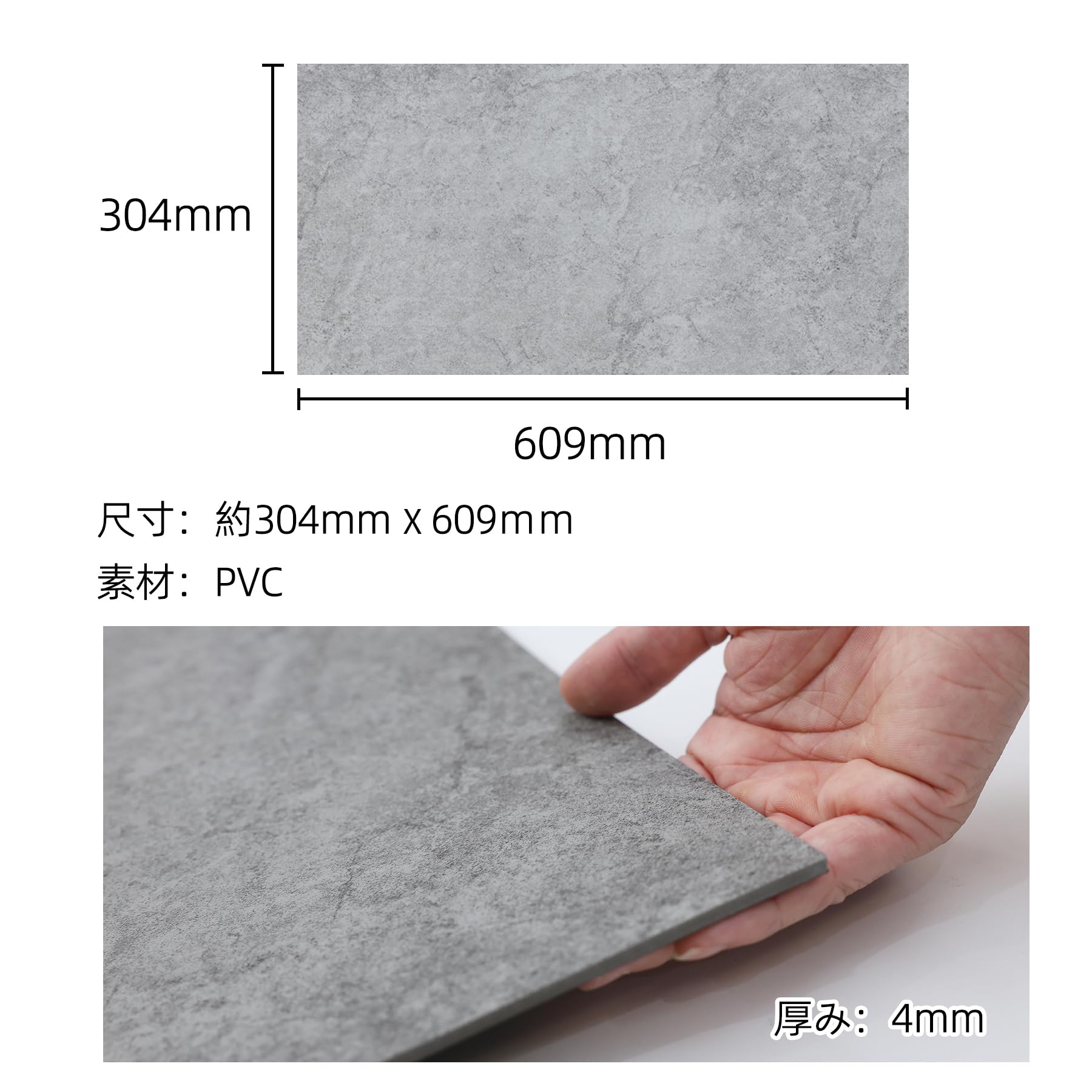 Amazon | Syougen フロアタイル 置くだけ 「新登場」 大理石調 接着剤