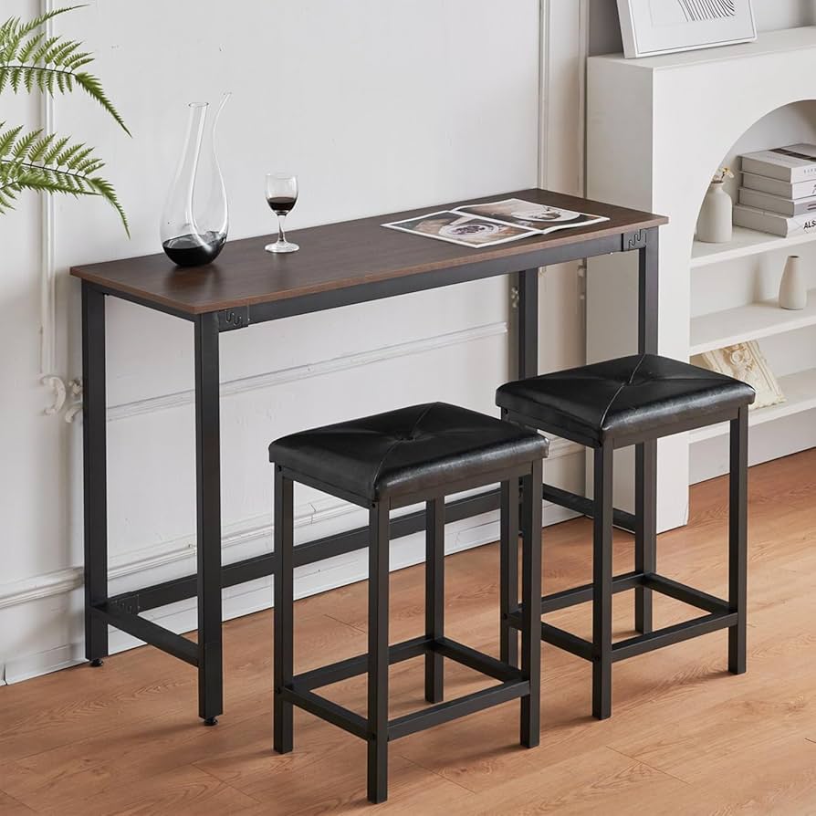 Amazon｜Kennkari カウンターテーブル 3点セット ハイテーブル