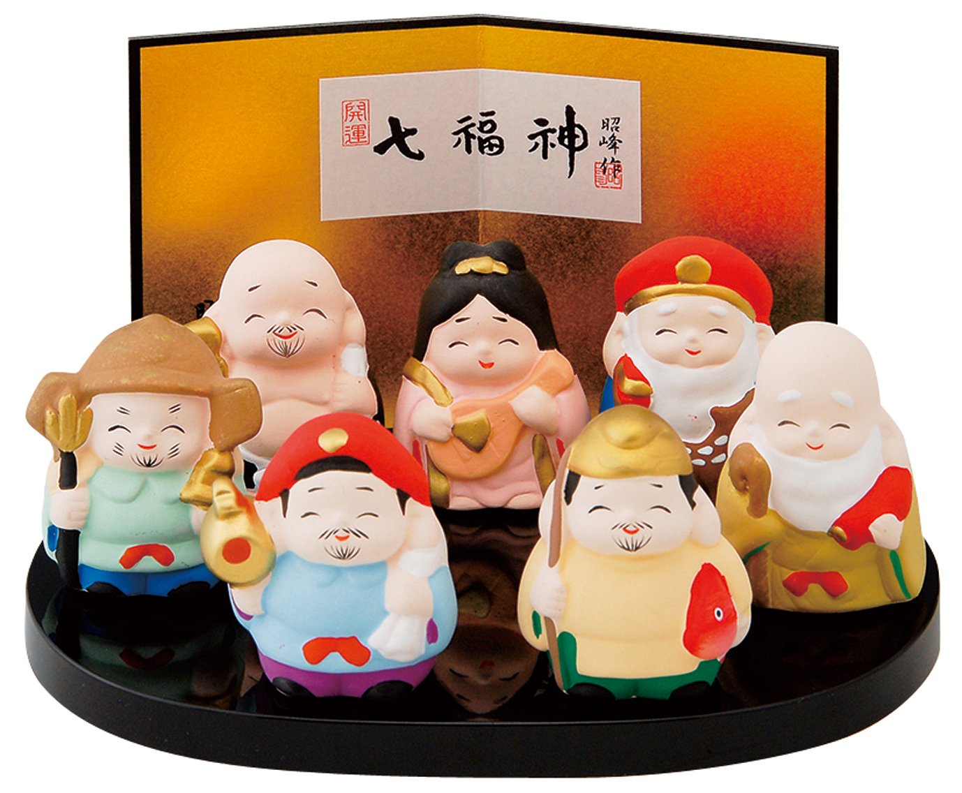 Amazon.co.jp: 瀬戸陶芸社 ミニ七福神(大) S12-274 : ホーム＆キッチン