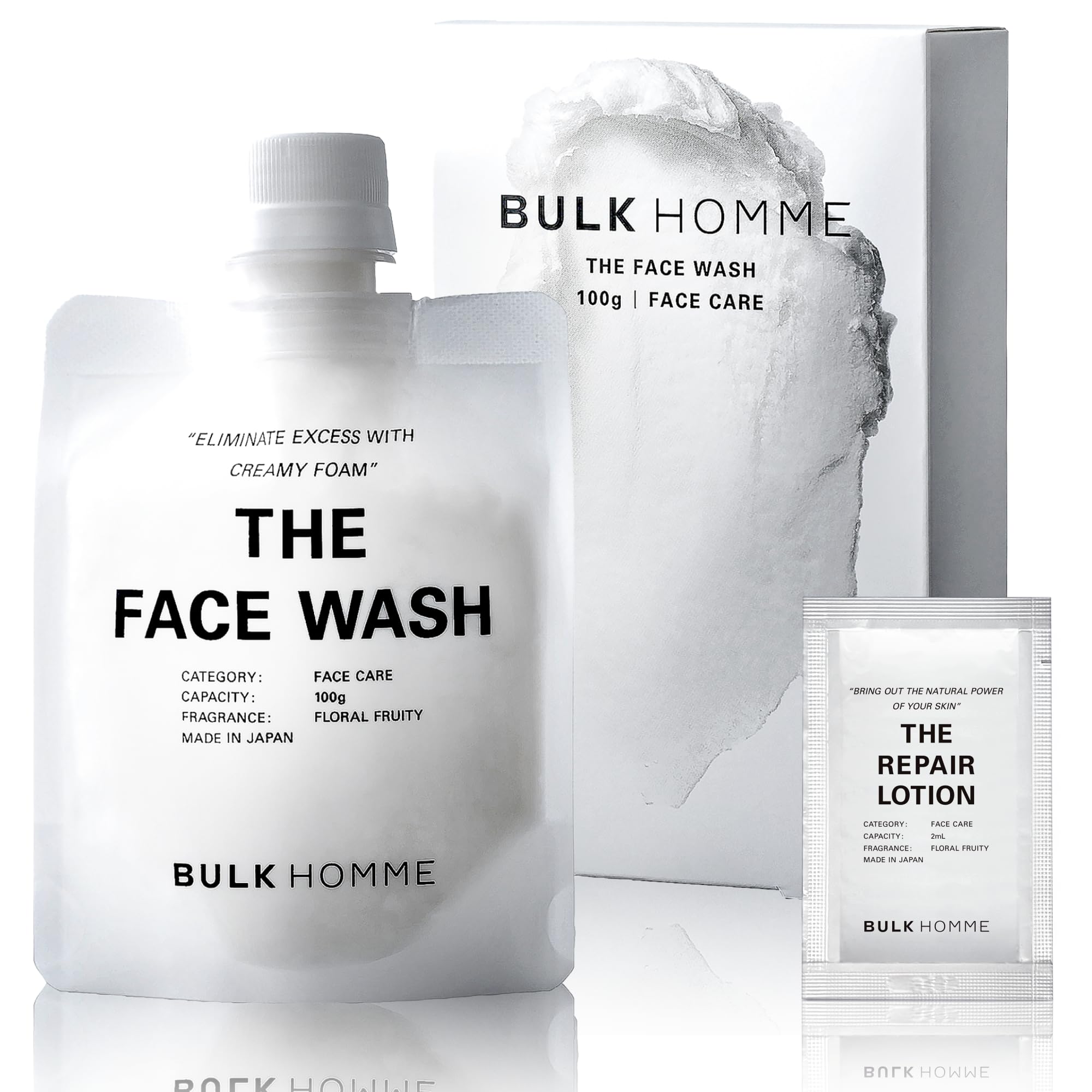 Amazon | バルクオム 洗顔 メンズ 100g THE FACE WASH サンプル付き 泡