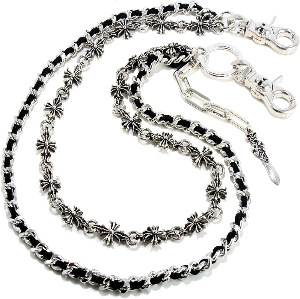 Amazon.com: Double K Knife Pendant 2 Roof Biker Trucker Key Jean