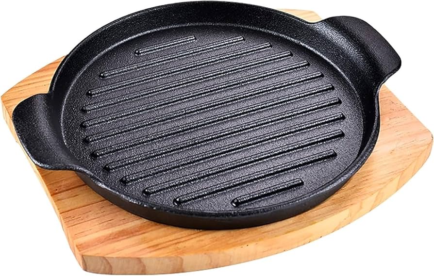 Amazon｜ステーキ皿 焼肉用 ステーキ用 鉄板 大判、 ih対応 ステーキ皿