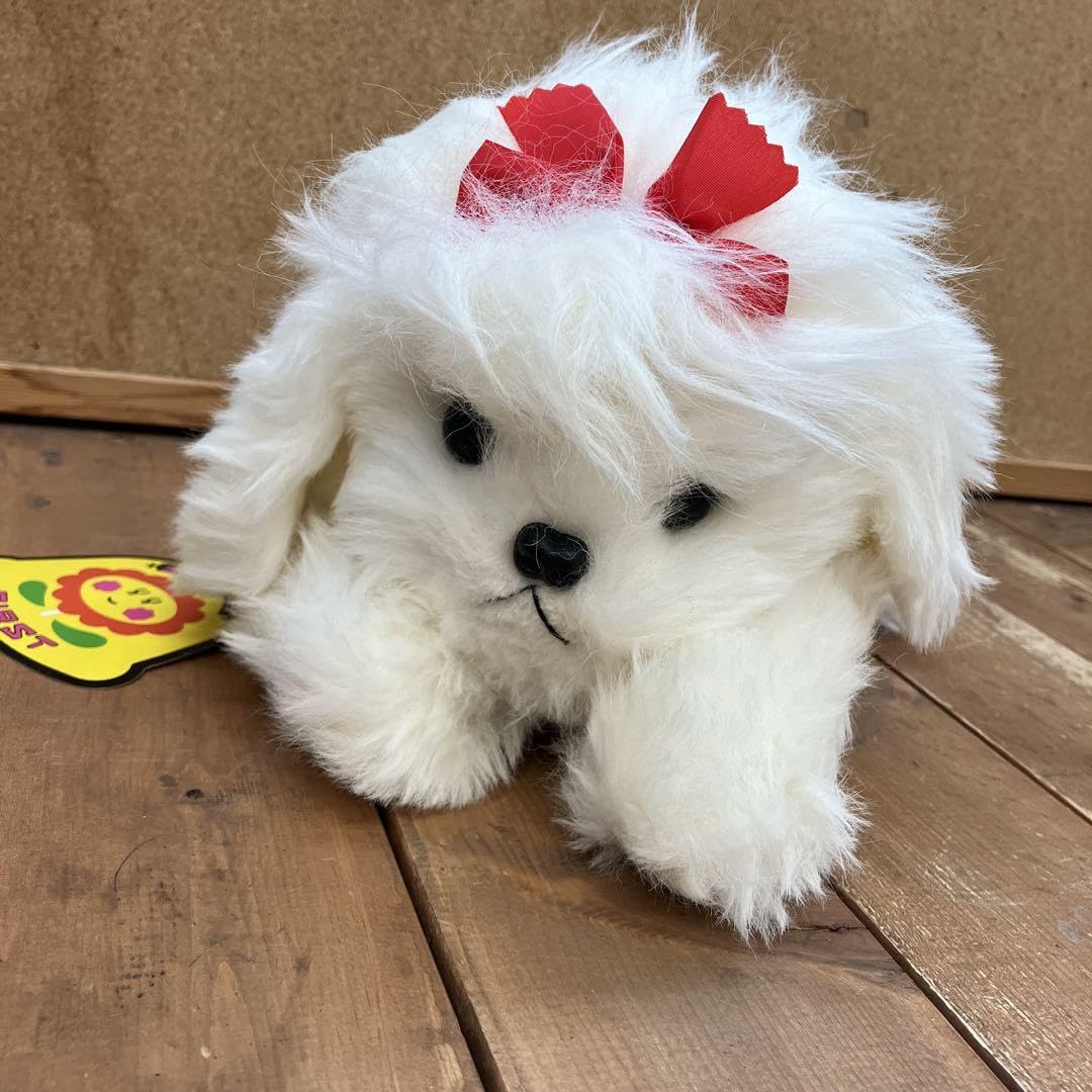 Amazon.co.jp: ファースト社 ねそべりマルチーズ ぬいぐるみ 洗える