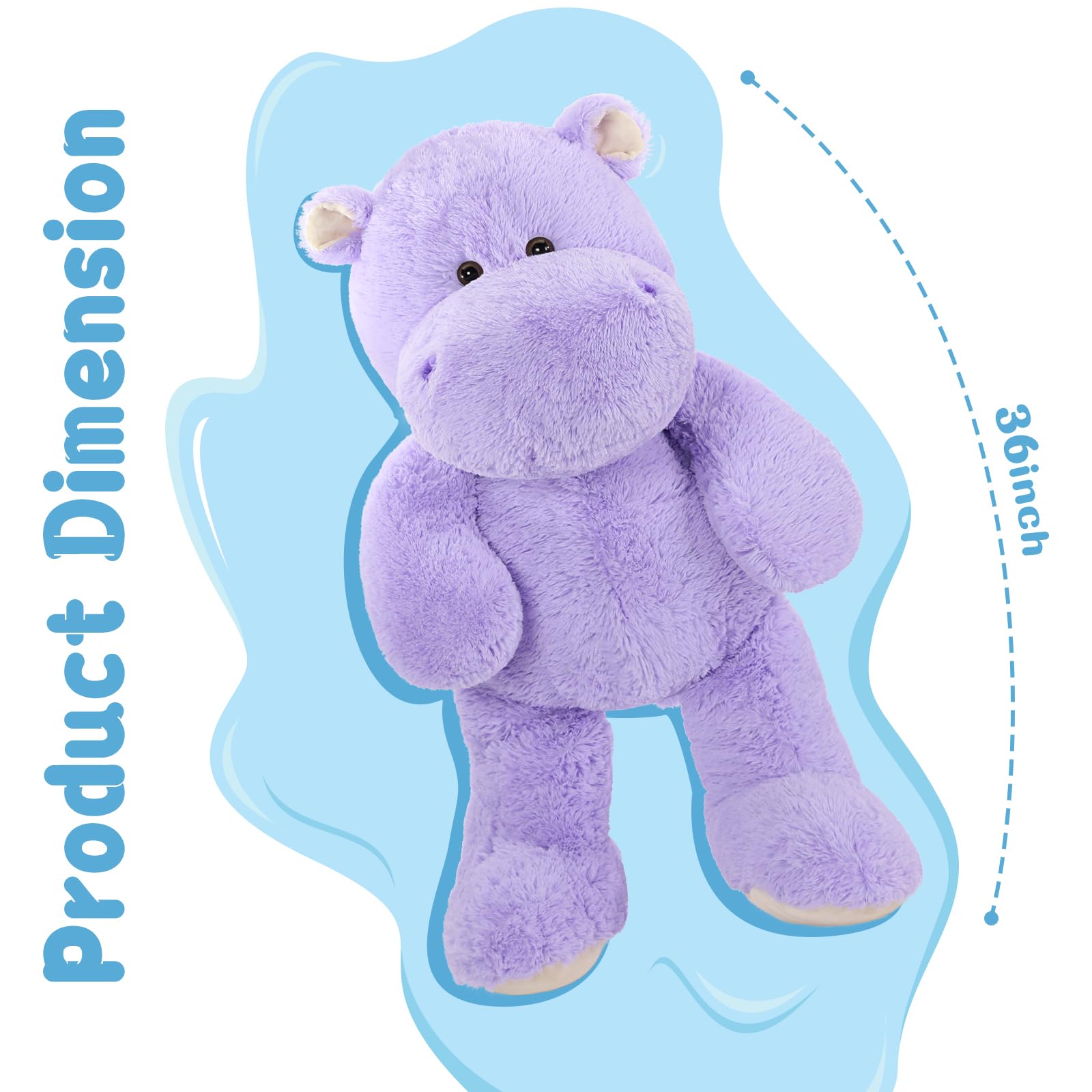 Amazon.co.jp: BENINY 36インチ 巨大なカバのぬいぐるみ – ソフトハグ