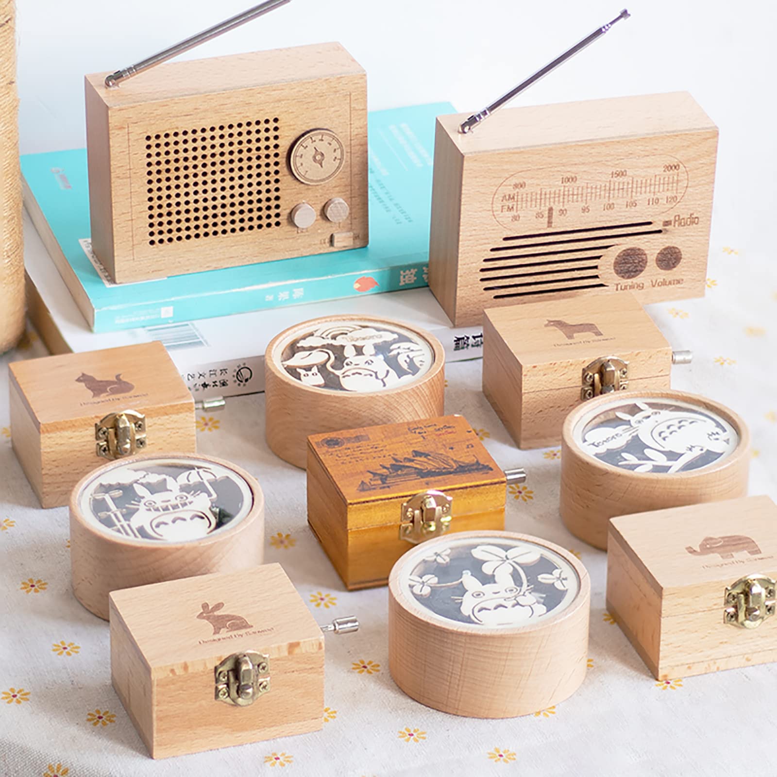 Amazon | 人気 オルゴール 木製 レトロ ミュージックボックス かわいい