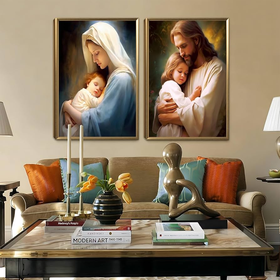 Amazon.co.jp: フレームなし キリスト・イエス キャンバス ウォール