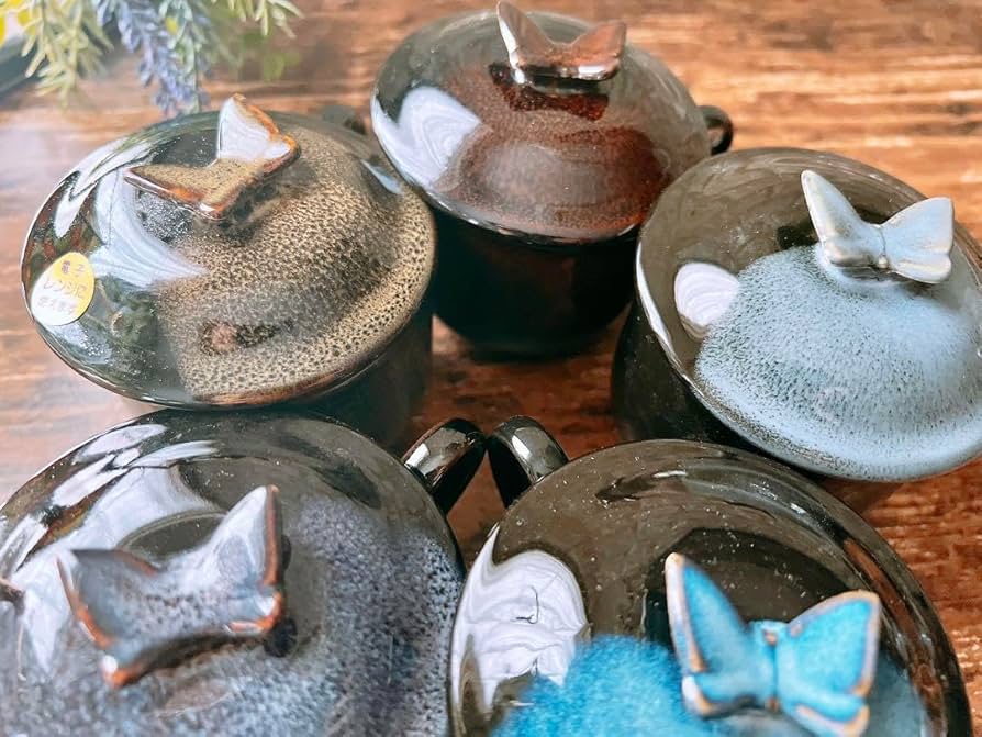 Amazon.co.jp: 有田焼 龍峰窯蓋付き茶碗＆お盆＆スプーン 5人様分