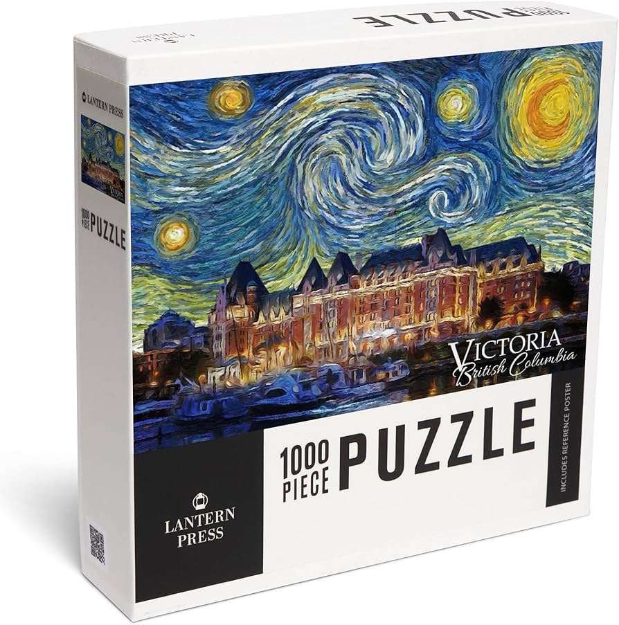 Amazon.com: Victoria, BC, Starry Night (1000 Piece Puzzle