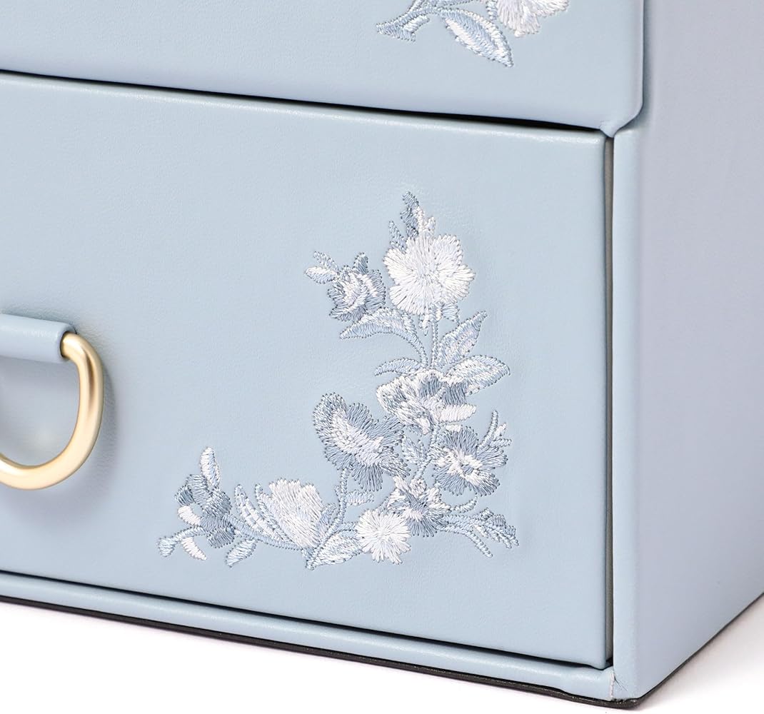 Amazon.co.jp: Francfranc French Embroidered Flower Cosmetic Box