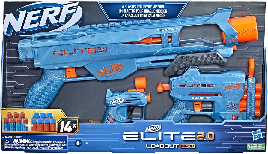 Amazon.co.jp: NERF Elite 2.0 ロードアウト 3-ブラスターパック