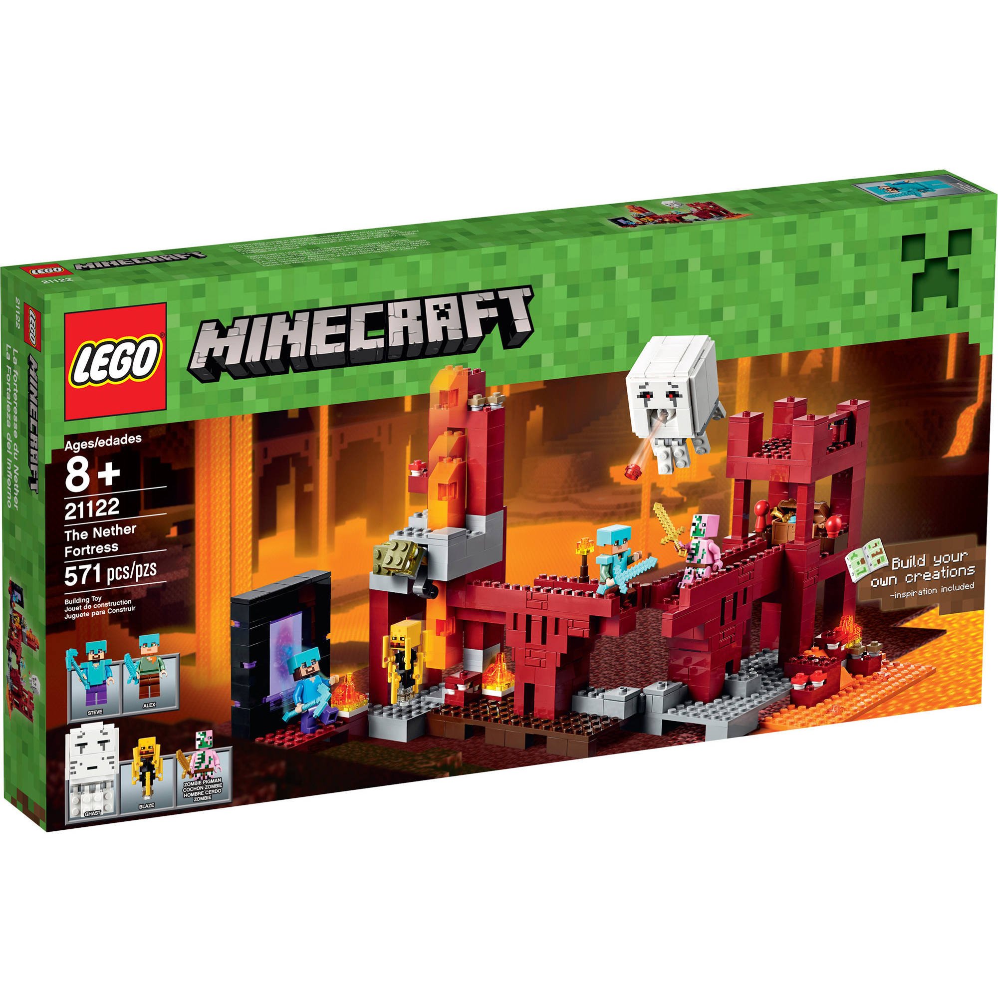 Amazon.co.jp: 合成Lego Minecraft The Nether Fortress : おもちゃ