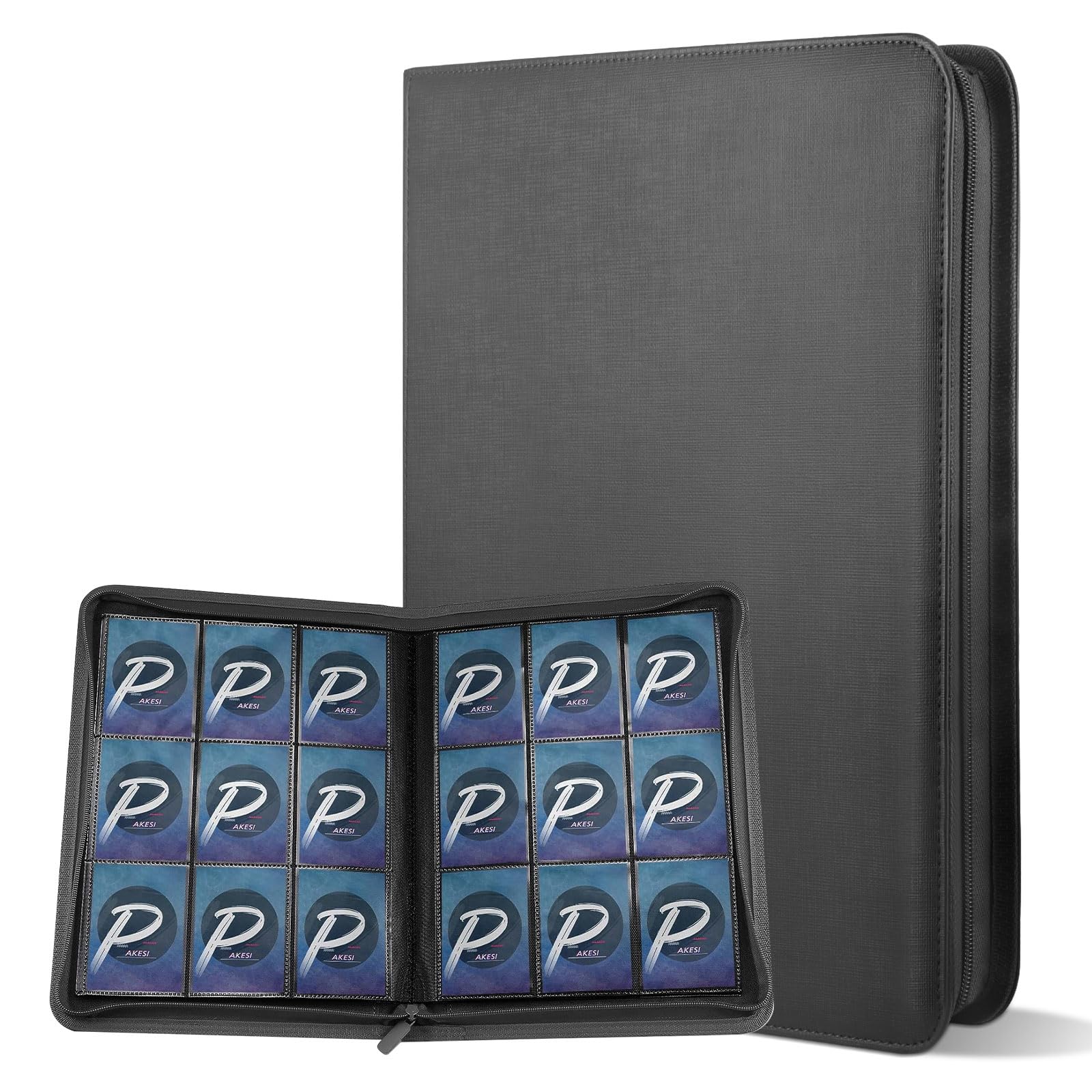 Amazon.co.jp: PAKESIスターカードファイル9ポケット360枚収納PUカード