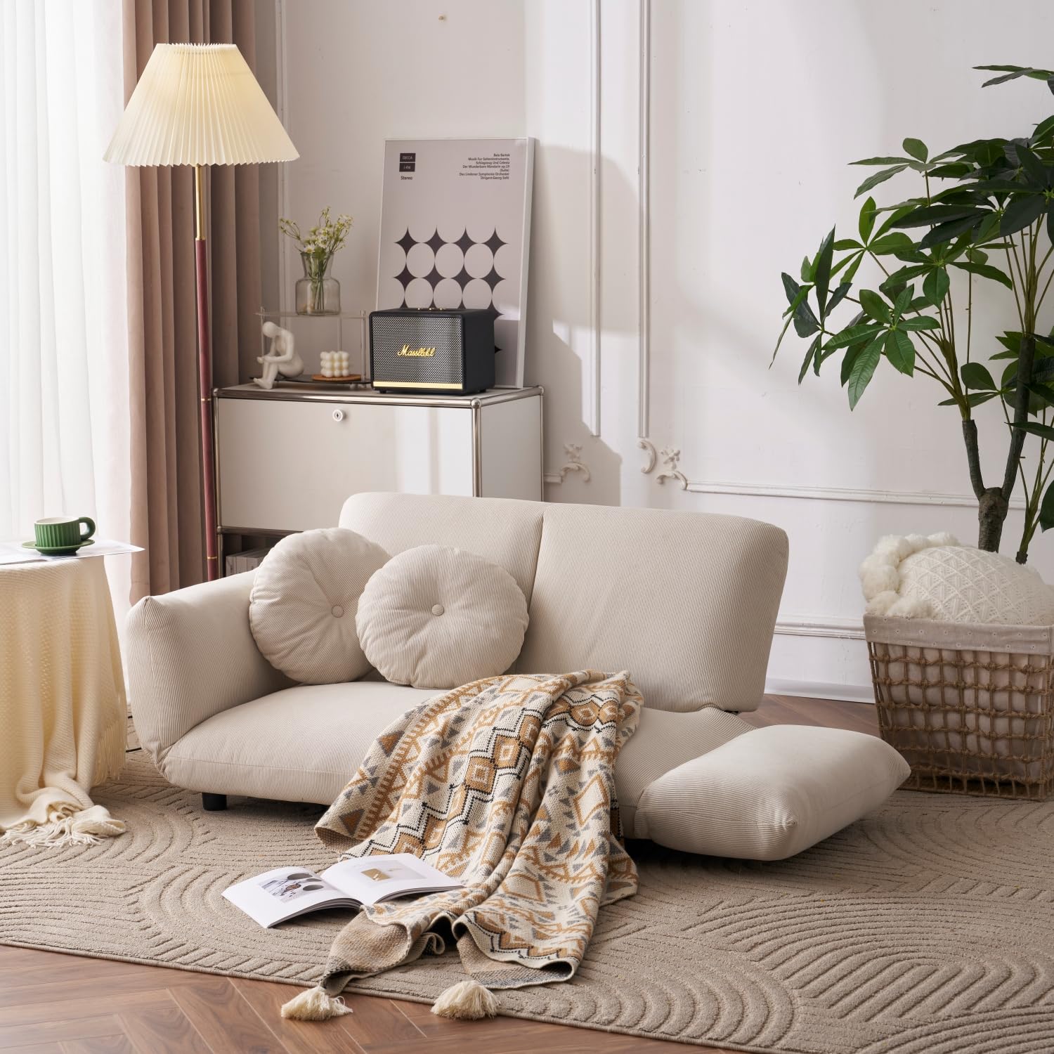 Amazon｜ソファ ソファベッド フロアソファ コンパクト ローソファ