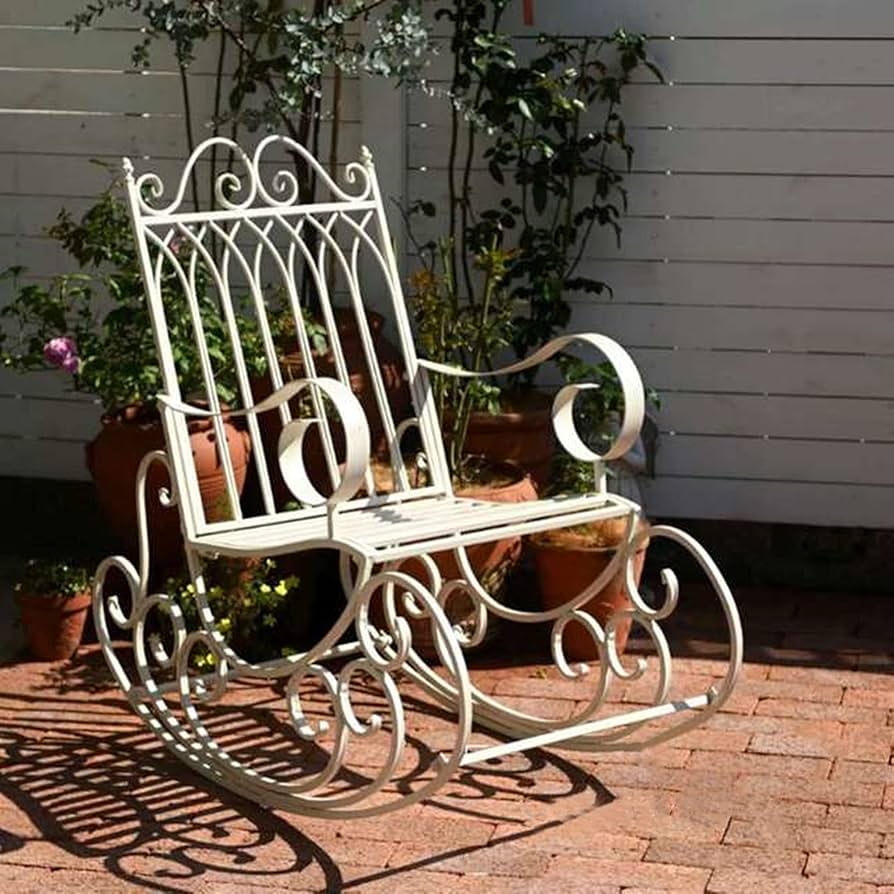Amazon | アンティークガーデンチェア、ユーズド加工の農家のラウンジ