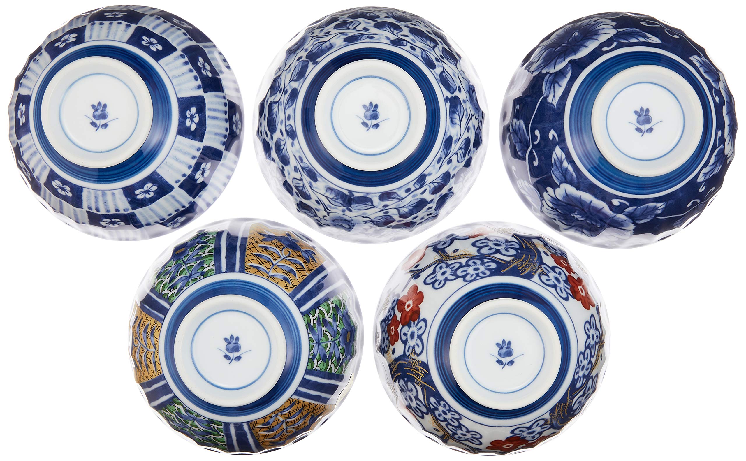 Amazon｜古典柄の魅力を楽しむ 有田焼 染錦絵変り 茶碗揃（飯碗セット