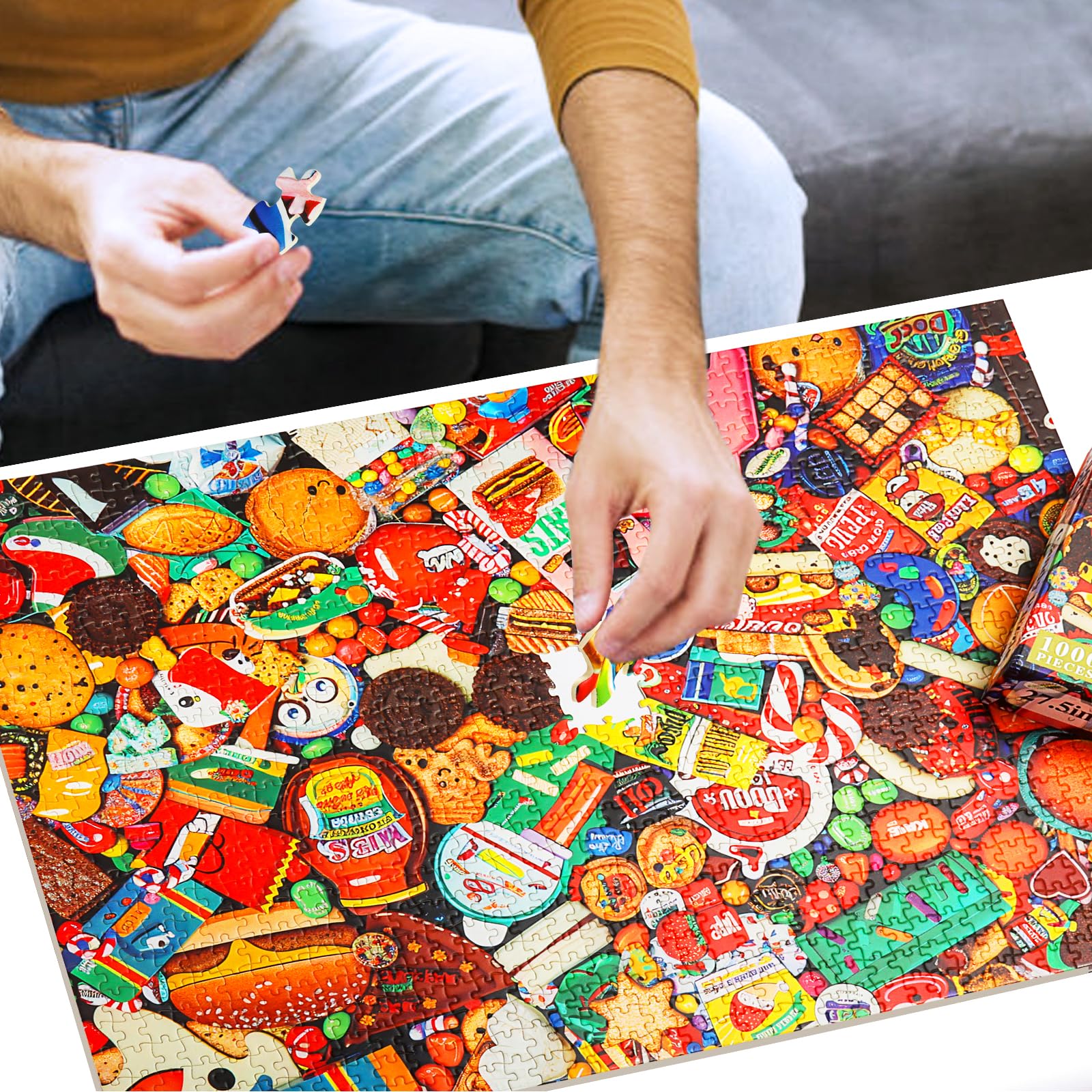 Amazon.co.jp: 1000ピースのキャンディジグソーパズル。 : Toys & Games