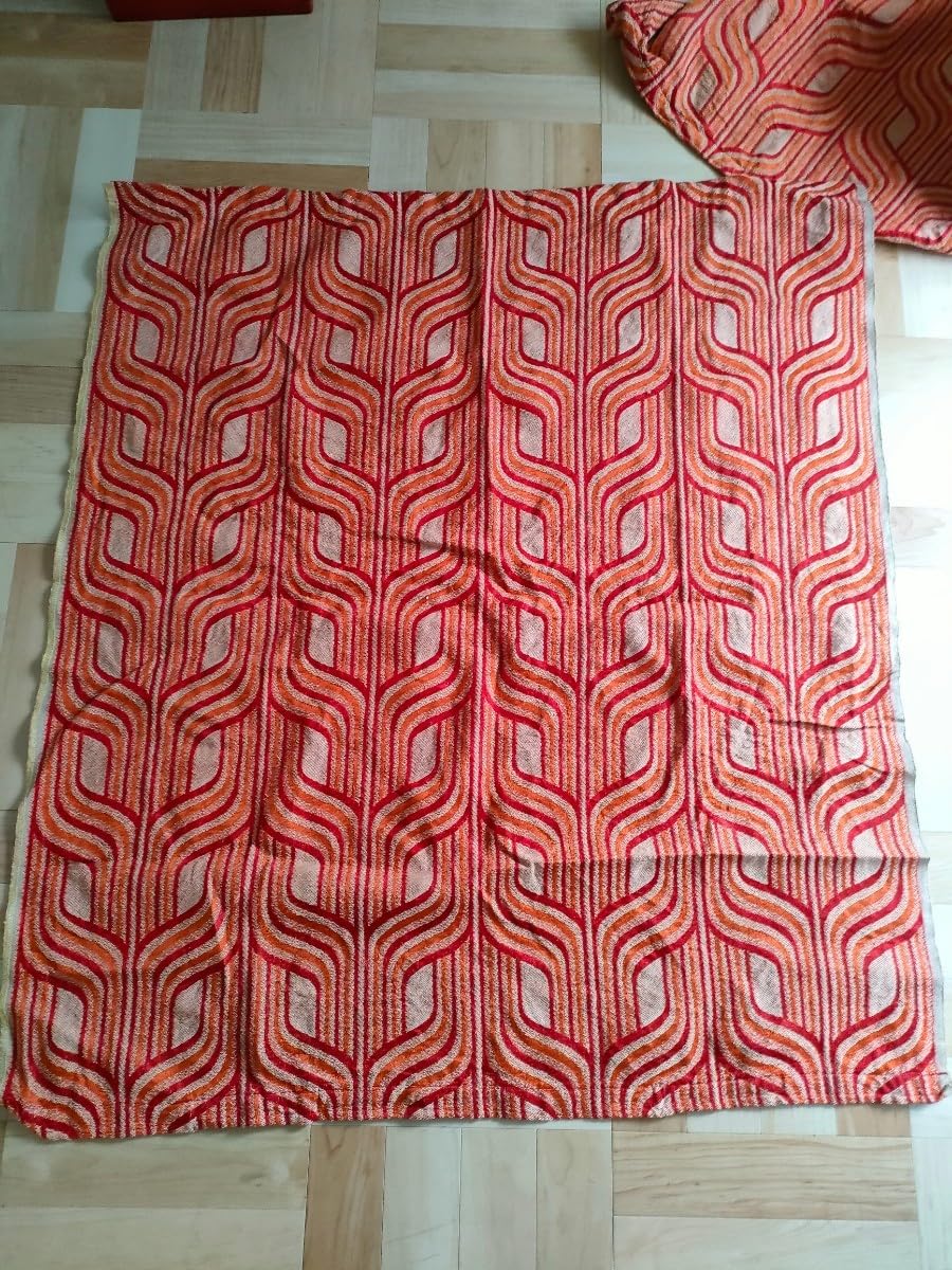 Amazon.co.jp: カーテン サイケデリック 昭和レトロ スペースエイジ