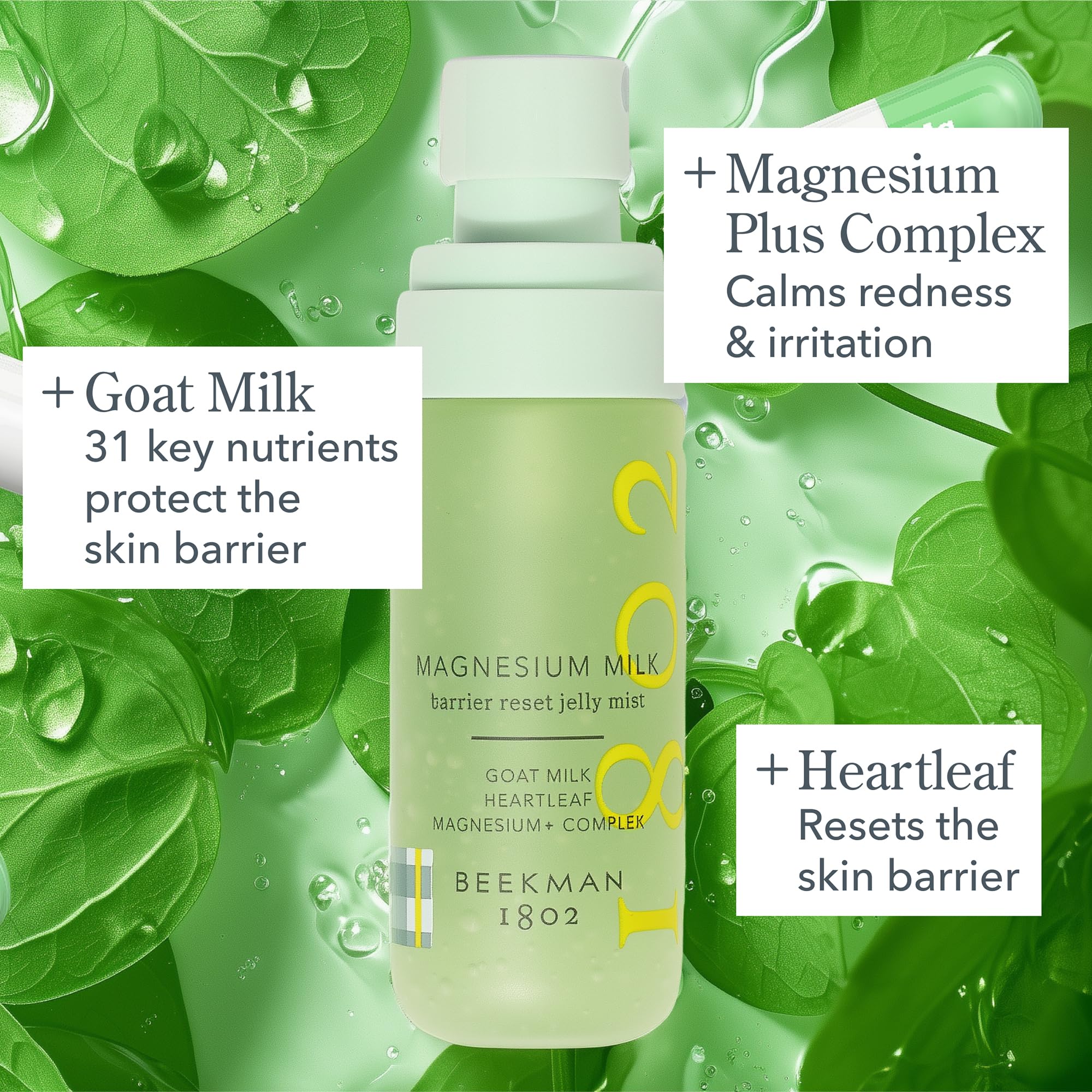 Amazon.com: Beekman 1802 Magnesium Milk Barrier Reset Jelly Mist