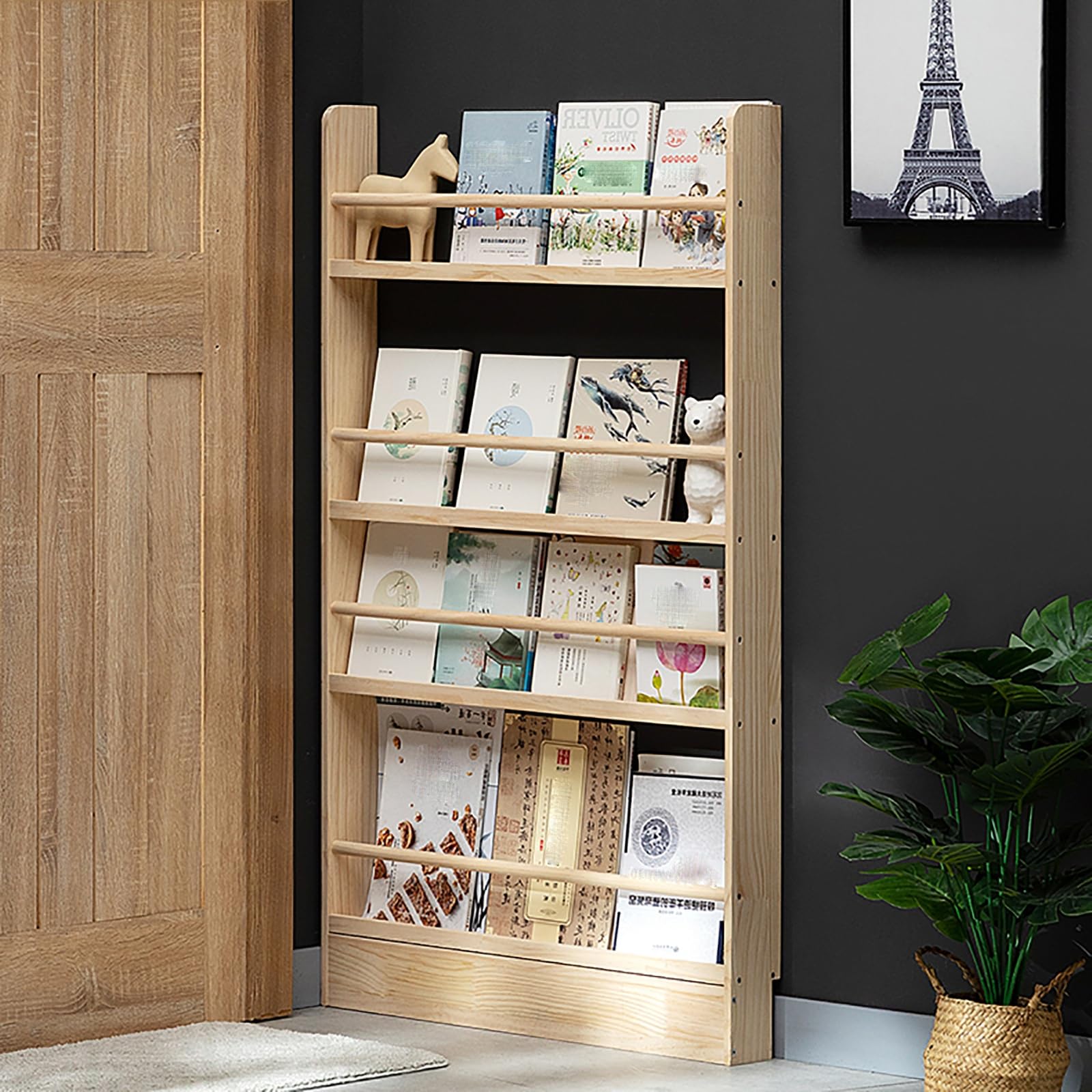 Amazon.co.jp: 絵本棚、絵本ラック、雑誌ラック、ブックラック、子供用