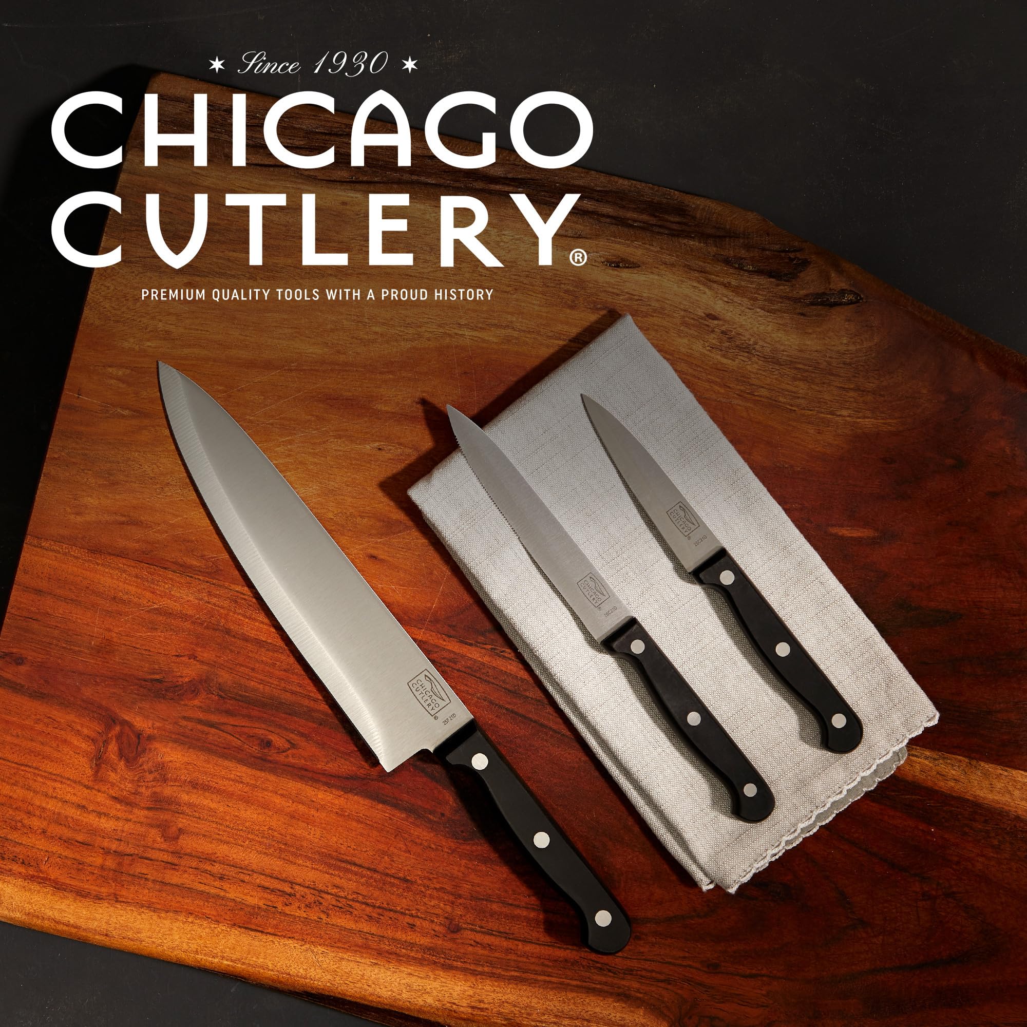 Amazon.com: Chicago Cutlery Essentials 3-Piece Kitchen Chef Knife