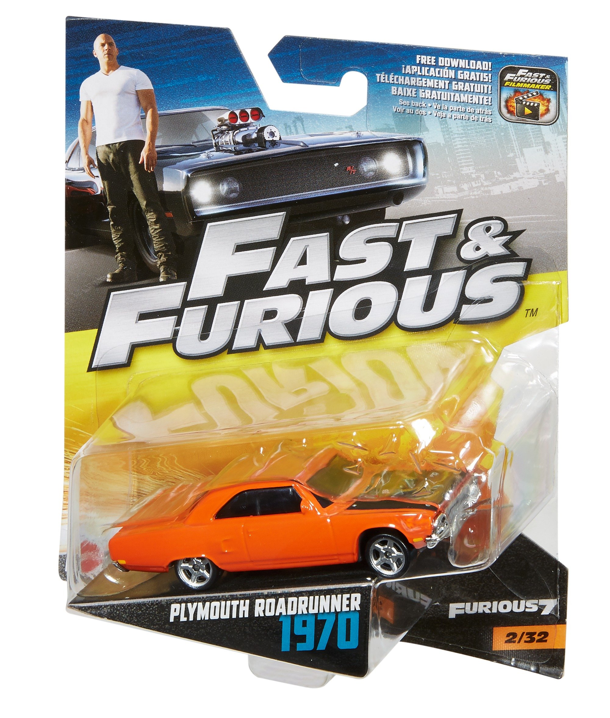 Amazon.com: Mattel Fast & Furious 1970 Plymouth Roadrunner Die