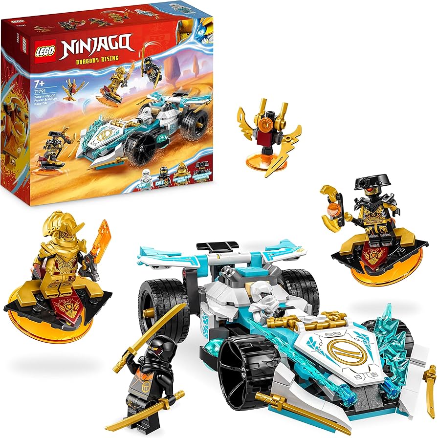 LEGO NINJAGO Zane's Dragon Power Spinjitzu Race Car 71791 Building