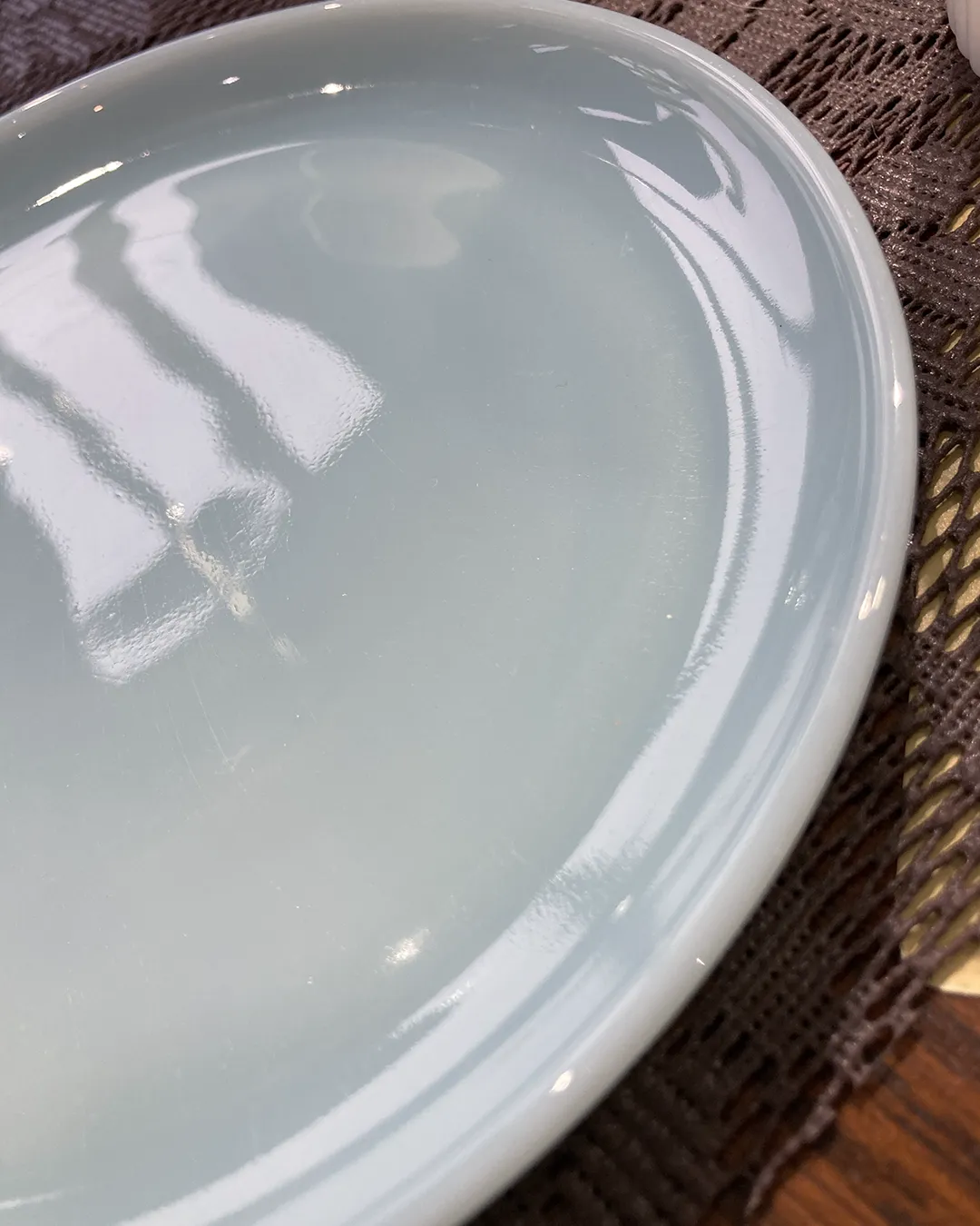 サラダプレート ターコイズブルーFire-king マメチコ通販