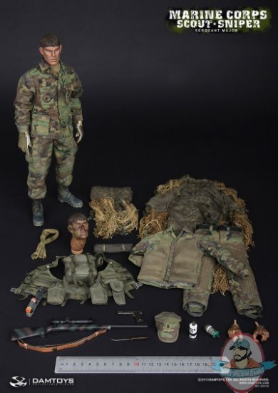 1/6 Scale Marine Corps Scout Sniper “Sergeant Major” Dam Toys