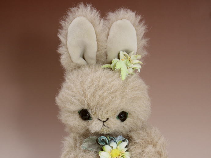 まつもとようこ/うさぎ ベージュ | テディベア,アーティストベア