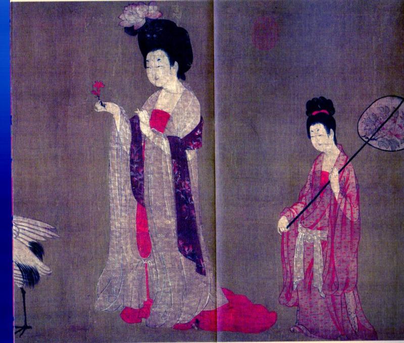 簪花仕女図 搗練図 カク国夫人遊春図 晋唐宋人物画精選 絵巻精選 中国