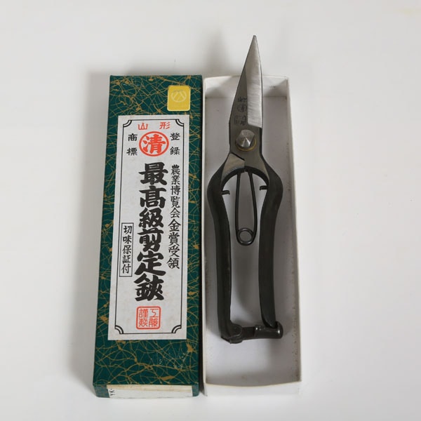 盆栽道具：山形印 長刃剪定芽切 200mm*資材 YK-15 | 盆栽手入れ道具