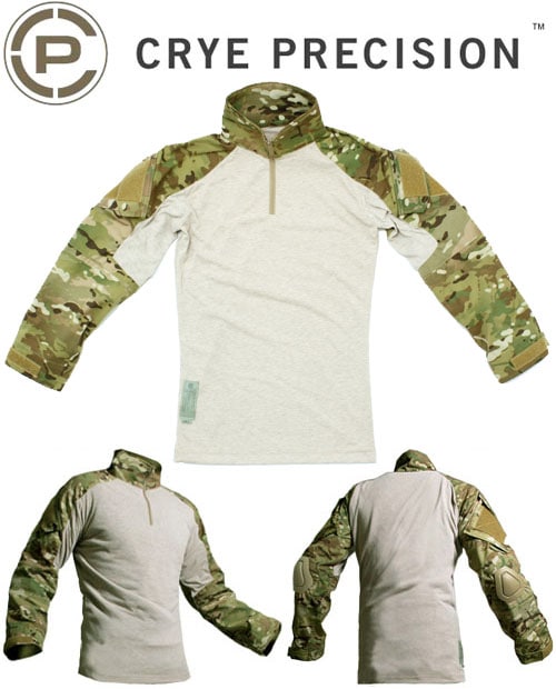 [実物]crye precision combat shirt GEN2 米法執行機関放出? Crye Gen2 Army Customコンバットシャツ黒LARGE