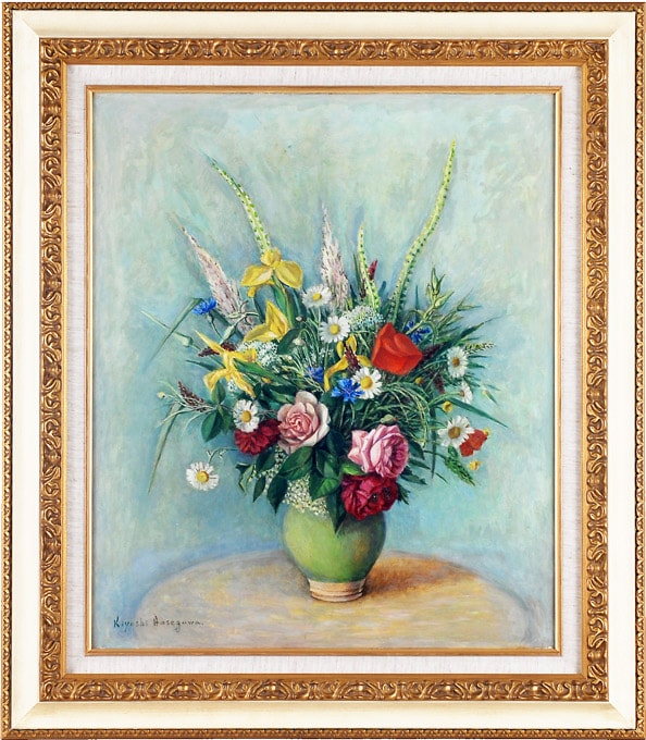 長谷川潔 「花瓶の花」 | | アトリエ・ブランカ